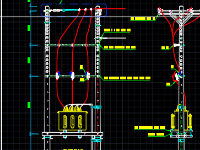 File cad Hình thức trạm biến áp giàn III-160kVA