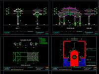 File cad hồ sơ bản vẽ thiết kế đài tưởng niệm Nghĩa Trang Liệt Sỹ