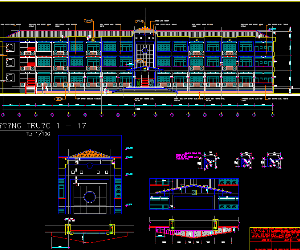 File cad Hồ sơ thiết kế trường tiểu học Quang Trung