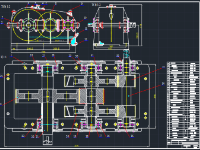 File cad hộp giảm tốc phân đôi