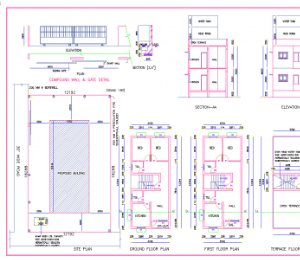 File cad kế hoạch nhà