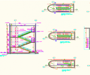 File cad kết cấu cầu thang