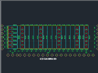 nhà xưởng,file cad kết cấu nhà xưởng,nhà xưởng 40.44x109m,bản vẽ nhà xưởng