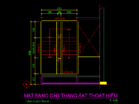 File cad kết cấu thang thoát hiểm kết cấu thép ngoài nhà thang thoát hiểm nhà cao tầng