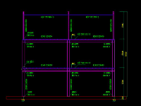 File cad kết cấu thép nhà hàng ăn uống 3 tầng 11x15m chi tiết sàn cemboard