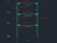 File CAD kết cấu Văn phòng làm việc bằng kết cấu thép, dành cho các khu nhà xưởng, kích thước 8x46m