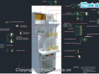 File cad khai triển chi tiết phào chỉ nhà phố City-land