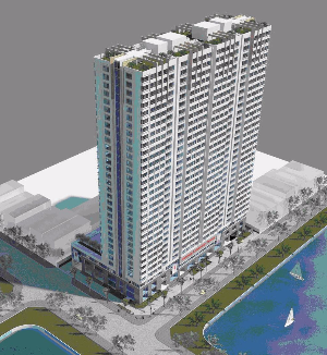 File cad Khu căn hộ cao cấp Lakeside Tower 32 tầng đầy đủ Kiến trúc, Kết cấu, Điện, Nước, Thuyết minh
