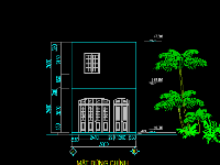 bản vẽ nhà 2 tầng 5x10m,bản vẽ nhà 2 tầng,5x10m,nhà phố 2 tâng