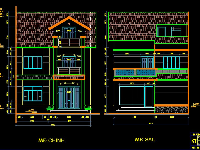 biệt thự 3 tầng,kiến trúc 3 tầng,bản vẽ nhà 3 tầng,biệt thự 3 tầng 8x10.6m,thiết kế biệt thự 3 tầng