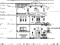 File CAD Kiến trúc Biệt thự nhà phố 3 tầng 9.3x12m