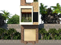 File cad kiến trúc + điện nước sữa chữa nhà phố 4x18m