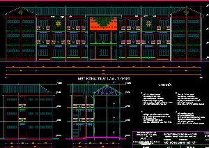 FIle cad kiến trúc, Dự án + Thuyết minh trường tiểu học Long khánh