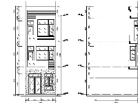 File cad (kiến trúc, kết cấu, điện nước), dự toán nhà phố 3 tầng 4.2x11.29m
