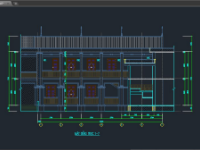 File cad (kiến trúc + Kết cấu) Hội trường 2 tầng Trường Mầm Non 9.9x16.2m