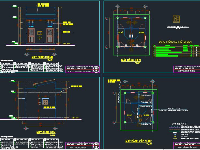 File cad kiến trúc + Kết cấu nhà vệ sinh công sở