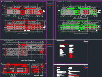 File cad Kiến trúc Ký túc xá - Nhà Hiệu bộ - Nhà lớp học - Thư viện - Nhà ăn