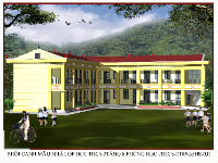 File cad kiến trúc mẫu nhà lớp học 2 tầng 8 phòng 35 học sinh mẫu 3