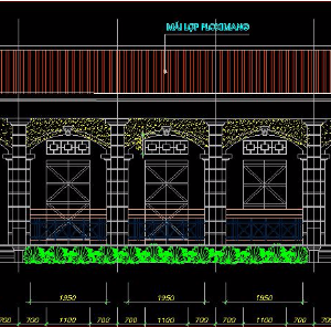 File cad Mặt bằng hiện trạng trường THCS Hưng yên