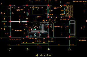 File cad mẫu Biệt thự 8x20m