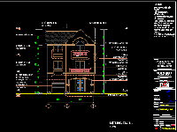 File cad mẫu biệt thự đơn lập 3 tầng mẫu biệt thự 9.5x11.5m (kiến trúc, kết cấu)