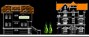 File cad mẫu biệt thự và nhà liên kế