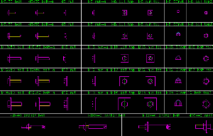 File cad,Bu lông đai ốc,các loại bu lông