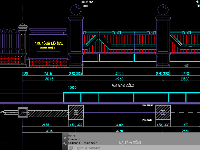 File cad Mẫu cổng đẩy sắt tráng kẽm dùng cho công sở