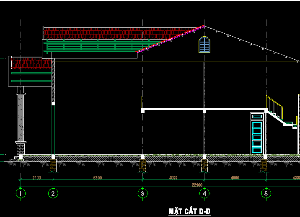 File cad,nhà cấp 4,mẫu nhà cấp 4,nhà cấp 4 đẹp,thiết kế một tầng