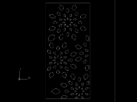 File cad mẫu vách ngăn CNC hình lá nhỏ