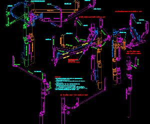 File cad Mô phỏng 3d cấp thoát nước