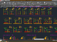 File cad modul tủ bếp + Modul tủ quần áo gỗ An Cường