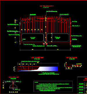 File cad Một công trình giao thông : cổng tường vành lao- đèo gia