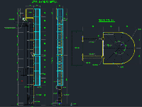 File CAD một số mẫu thang lồng thép thẳng đứng