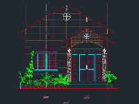 File cad Nhà cấp 4 kích thước 6x15m Full kiến trúc