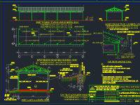 File cad bản vẽ nhà để xe rộng 4m