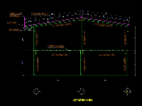 File cad Nhà khung kết cấu thép K5*15m