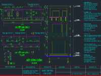 File cad nhà phố 2 tầng 1 thượng 4x11.2m ( Full kiến trúc, kết cấu, điện)