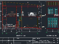 File cad Nhà phố 2 tầng 4x11.93m ( Kiến trúc + Kết cấu )