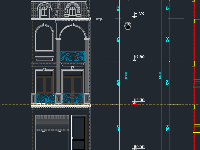 File cad Nhà phố 3 tầng 5x17.5m (Kiến trúc)
