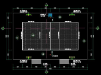 File Cad sân bóng chuyền tiêu chuẩn ngoài trời