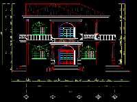 (File cad + sketchup) biệt thự 2 tầng 14x15m