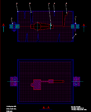 File cad sơ đồ đúc