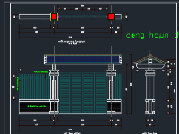 File CAD, SU 19 chi tiết mẫu cổng biệt thự 6m 