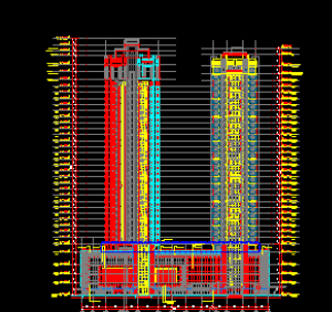 File cad Sunrise City plot 5, auto cad mặt đứng điển hình