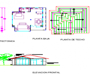 File cad tầng mái