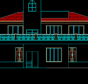 File cad tầng trệt ,sân thượng