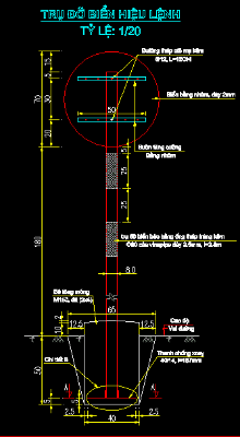 File cad Thiết kế biển báo giao thông theo QC 41