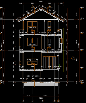 File cad thiết kế cơ sở biệt thự hiện đại