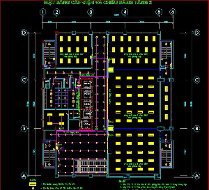 File cad thiết kế điện trụ sở 10 tầng SP2 phương án 2
